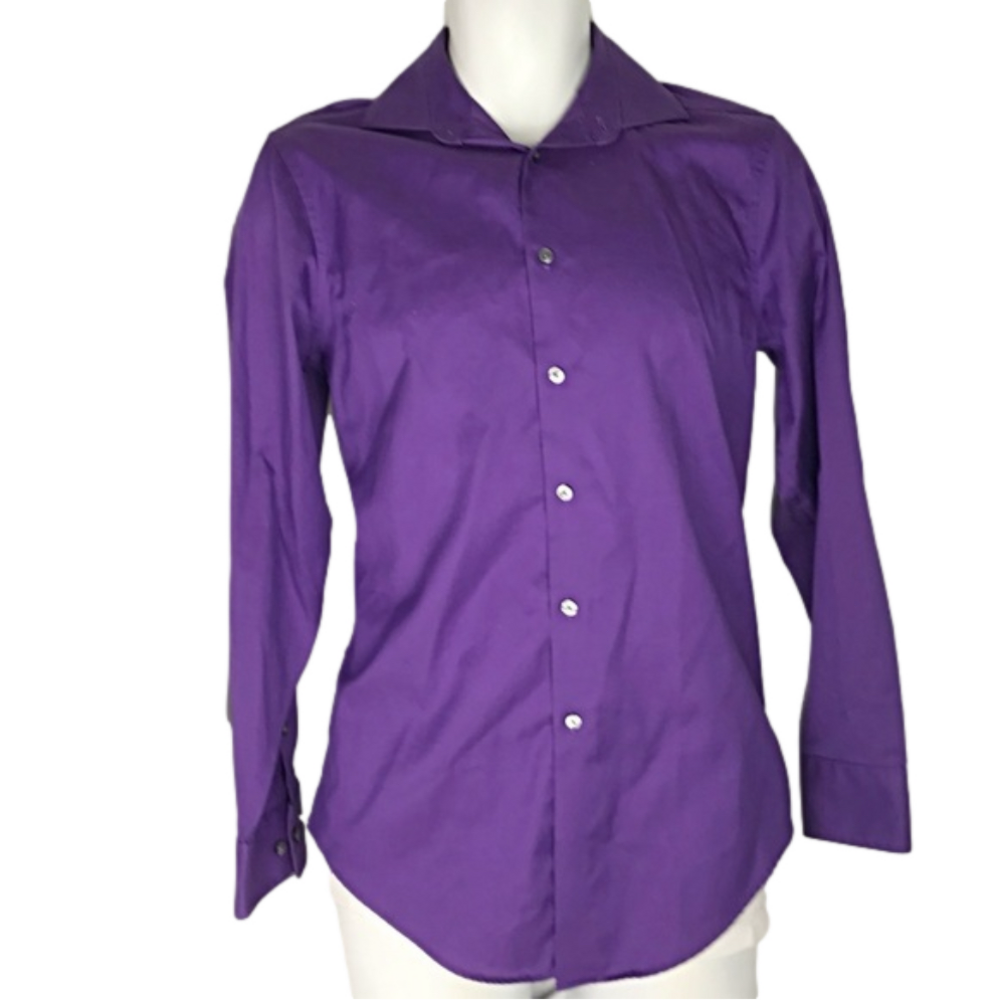CALVIN KLEIN - Purple Shirt Slim Fit Non-iron